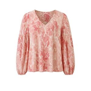CAbi 5708 Bethany Pink Snakeskin Blouse Small